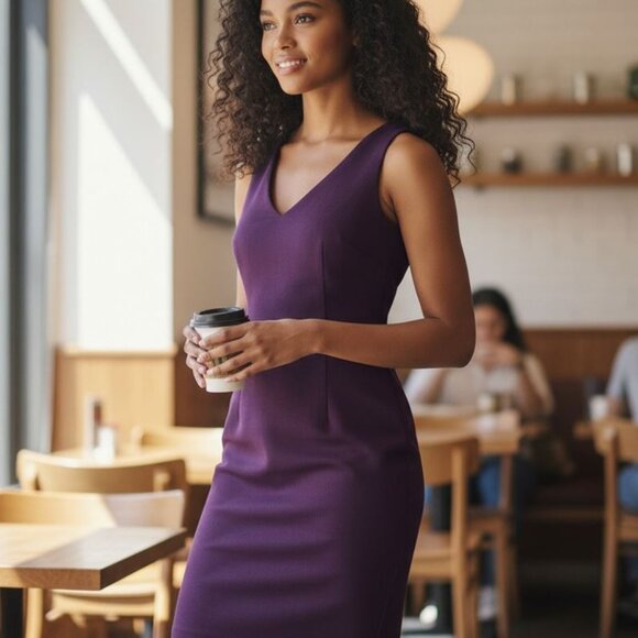 3/25$ - Robe Dynamite femme XSmall TP violet moulante dos semi-nu - Picture 1 of 10